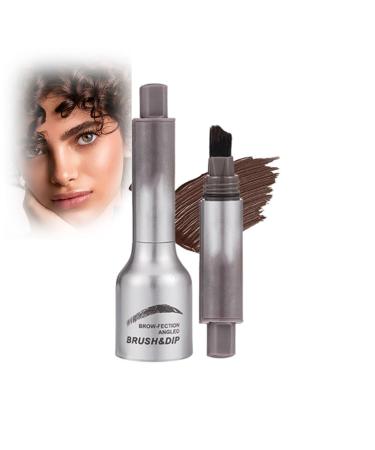 Angled Brush & Dip Liquid Eyebrow Gel Liquid Eyebrow Brush Brow-Fection Angled Brush & Dip Brow Fection Angled Brush & Dip Eyebrow Dip Smudge Proof Eyebrow Pencils Creates Natural Looking Brows (01)