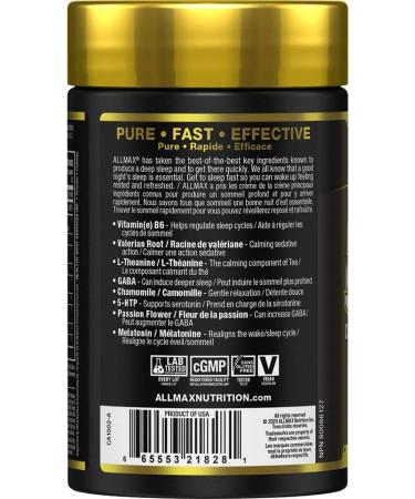ALLMAX Nutrition - Lights Out Sleep - Deep Sleep for Big Gains 60 Count - Buy Online on GoSupps.com