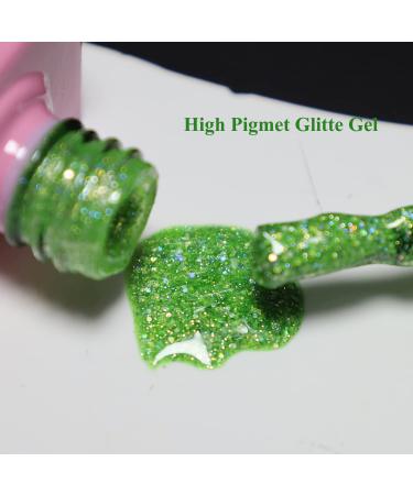FZANEST Diamond Green Gel Nail Polish | Soak Off LED UV Polish - Buy Online on GoSupps.com