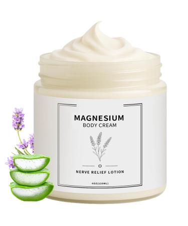 Neuropathy Cream Nerve Relief Lotion with Magnesium Chloride and Pure Ingredients for Foot & Leg Care Fast-Absorbing Non-Greasy Formula 120ml