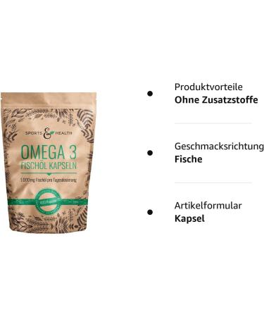 High Dose Omega 3 Capsules - 1000mg Fish Oil (400 Capsules) | Pure Omega 3 from Sustainable Fishing | EPA & DHA Triglyceride - Buy Online on GoSupps.com