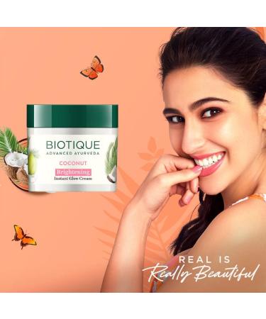 Biotique Coconut Whitening and Brightening Cream for All Skin Types - Buy Online on GoSupps.com