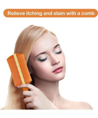 Lot de 2 peignes anti-pellicules anti-puces faciles nettoyer pour cheveux pais psoriasis cuir chevelu pour enlever les pellicules les puces les poux les pellicules et les cheveux - Buy Online on GoSupps.com