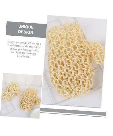 Shop Hemoton Braided Shower Gloves | Exfoliating Body Scrubber Mitts for Glowing Skin - Buy Online on GoSupps.com