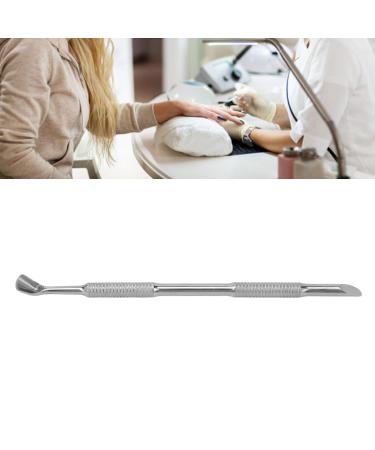 Dual Sided Stainless Steel Cuticle Pusher and Spoon Nail Cleaner Professional Grade Cuticle Remover and Cutter Durable Manicure and Pedicure Tool for Fingernails and Toenails