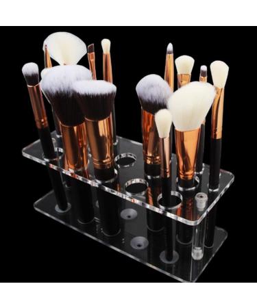 Voragrl 20 Hole Acrylic Makeup Brush Holder Display Stand Cosmetic Accessories Storage Rack - Buy Online on GoSupps.com