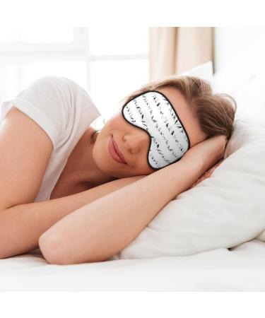 Buy Reusable Soft Sleep Mask Eye for Men & Women - Blackout Eye Cover for Better Sleep Travel & Camping - Perfect Gifts in Black & White Birds - Buy Online on GoSupps.com