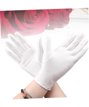 FRCOLOR 9 Pairs Cotton Gloves for Dry Hands Etiquette Gloves Dry Hands Moisturizing Gloves Nail Glue for Acrylic Nails Formal Costume Gloves White Cotton Gloves Work White Gloves Food - Buy Online on GoSupps.com