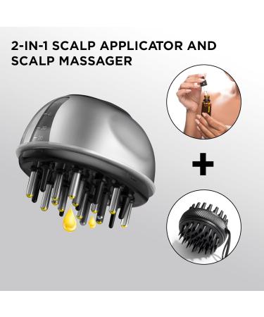 Actoys 2-in-1 Scalp Massage Brush & Hair Applicator Bottle | Essential Oil Serum & Hair Treatment Device - Buy Online on GoSupps.com