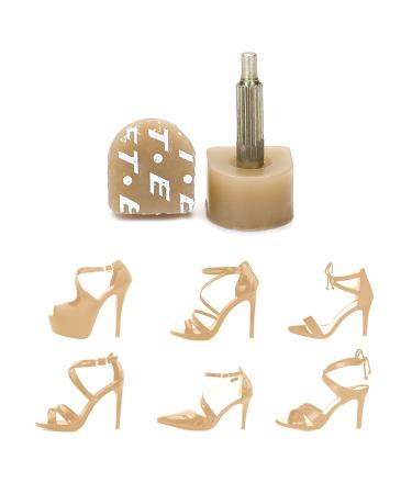 uxcell 8 Pcs Tan High Heel Tips for Ladies | Durable Plastic Shoe Accessories for International Shipping - Buy Online on GoSupps.com