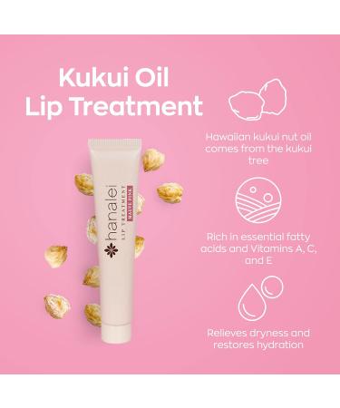 Hanalei Sugar Lip Scrub and Lip Treatment (Mauve Pink) Bundle Made with Raw Cane Sugar and Real Hawaiian Kukui Nut Oil (Cruelty free Paraben free) - Buy Online on GoSupps.com