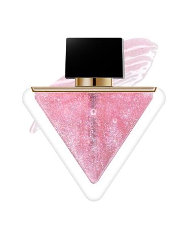 Tinted Lip Gloss - Moisturizing Colored Makeup - Lip Plumping Triangle For Women and Girls Daily Use Travel Parties Office Birthdays