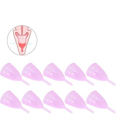 Menstrual Cup for Women - Silicone Reusable Hygiene Collector | 10pcs Pink Personal Care Tool - Eco-Friendly & Comfortable - Buy Online on GoSupps.com