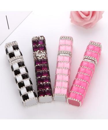 CRIOEVN Rhinestone Bling Mini Pocket Perfume Dispenser 12ML Pink - Portable Travel Cologne Spray Bottle for Outgoing - Buy Online on GoSupps.com
