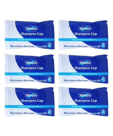 Nilaqua Rinse Free Shampoo Cap Easy Hair Washing With No Shower Required Dry Shampoo Leaves Hair Fresh and Clean Shampoo Caps No Rinse for Elderly Packaging May Vary Microwavable 6 Pack Pack of 6