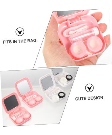 Lalafina 4-Piece Contact Lens Container Set - Eye Care Case with Remover for Easy Use | International Shipping Available - Buy Online on GoSupps.com