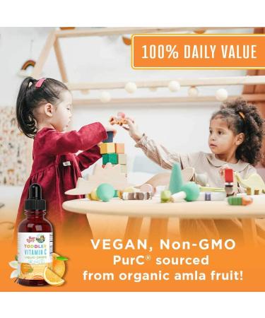 MaryRuth Organics Toddler Vitamin C Drops - Orange & Vanilla, 1 fl oz (30 ml) - Ages 1-3 - Buy Online on GoSupps.com
