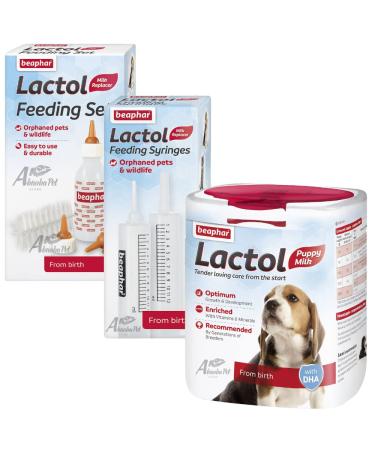 500g Beaphar Lactol Milk with bottle & Teats 2 x feeding syringes puppy dog whelping kit supplies - Buy Online on GoSupps.com