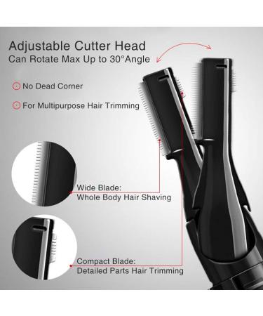 Xuodawer Multifunctional Electric Eyebrow Trimmer 1 Pcs Mini Shaver Painless Portable Epilator for Women - Buy Online on GoSupps.com