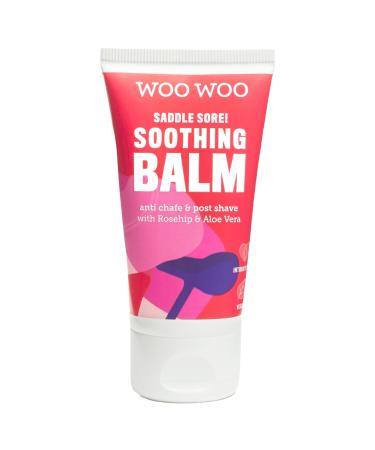 WooWoo Saddle Sore! Womens Soothing Moisturising Balm Vegan Post Shave Anti Chaffing Cream For Sensitive Skin With Chamomile Rosehip Oil and Aloe Vera - 50ml