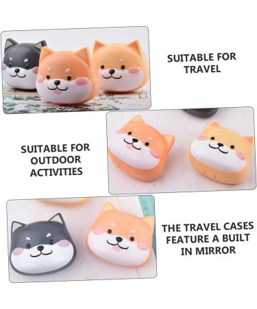 Ultechnovo 6 STK Contact Lens Container Set - Eye Care Storage Boxes with Mirror and Travel Case - Plastic Holders for Contact Lenses (2pcs) 7.5x6.5x4.5cm - Buy Online on GoSupps.com