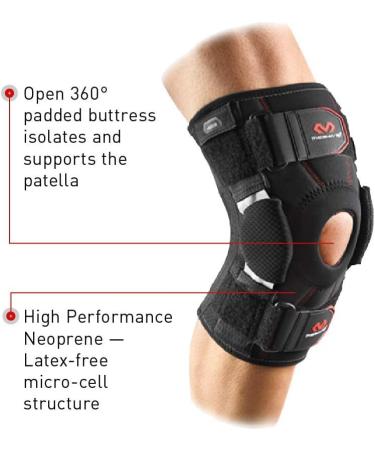 McDavid Side Hinged Knee Brace - Maximum Support & Compression for Stability, Recovery, and Pain Relief - Medium - Buy Online on GoSupps.com