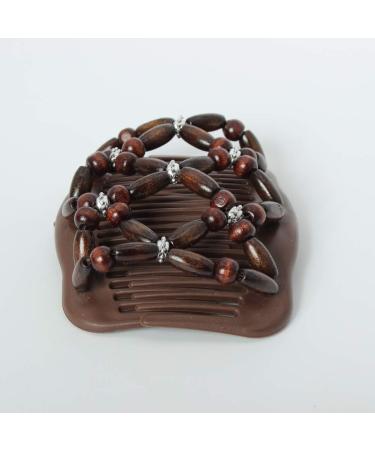 Shop JUSTFOX Trend African Hair Clip - Wooden Flower & Butterfly Design for Stylish Hair Accessories - Buy Online on GoSupps.com