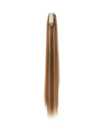 S-NOILITE Voluminous Hair Extension - Smooth Ponytail Braid Hair Piece 66cm Light Brown & Gray Blonde - International Shipping Available - Buy Online on GoSupps.com