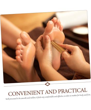 Buy Cabilock Multi-Purpose Acupress Tool - Wooden Massage Pencil & Trigger Stick for Foot & Neck Relief - 11.5x1.5cm Light Brown | Fast International Shipping - Buy Online on GoSupps.com