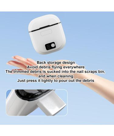 Humkopnl Electric Nail Trimmer Three-Speed Adjustable Electric Nail Cutter Low Noise with LED Nail Trimmer for Seniors Friends Family Kids and Adults - Buy Online on GoSupps.com