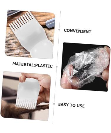 minkissy 1 Set portable suite white earmuffs tool kit gloves applicator bleach bleach kit Hair oil salon hair dyeing tool shower cap tool hair dye set Accessories hair applicator tool 6.9x4.8cm White - Buy Online on GoSupps.com