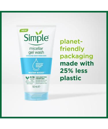  Simple Simple Micelar Facial Gel 150 ml Water Boost - Buy Online on GoSupps.com