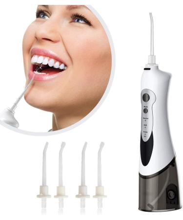 Buy Portable Cordless Water Flosser - 3 Modes 4 Jet Tips IPX7 Waterproof - Ideal for Travel & Easy Cleaning - Buy Online on GoSupps.com