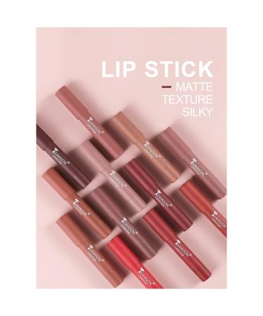 Premium 3pcs Lipstick Set - Waterproof Matte Lip Glaze Long-lasting Non-Stick Cup Colors Perfect Nude Shades for Stunning Lips - Buy Online on GoSupps.com