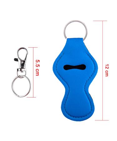Duufin 24 Pcs Chapstick & Lipstick Holder Keychains - 12 Colorful Clip Cords for Easy Tracking & Safety - Buy Online on GoSupps.com