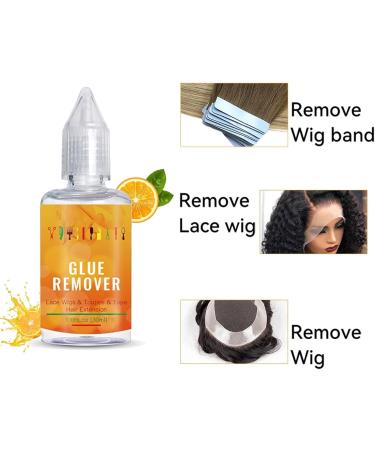 Lace Wig Glue Remover Wig Glue Remover Tape Remover Hair Extensions & Tape Extensions Remover Fast Acting Wig Remover For Hair Glue Tape Hair Extension Remover 30 ml - Buy Online on GoSupps.com