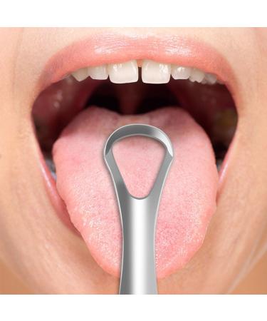 Stainless Steel Tongue Cleaner & Scraper | Eliminate Bad Breath & Promote Oral Hygiene - Buy Online on GoSupps.com
