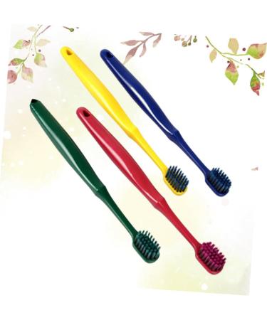 Minkissy 4pcs Household Toothbrush Set - Bristle Dental Care Tools Wide Head Oral Accessories for Optimal Hygiene - Buy Online on GoSupps.com