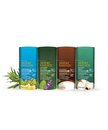 Desert Essence Natural Powder Fresh Deodorant - 100% Plastic Free Aluminum Free & Paraben Free for Women & Men 2.25 oz - Buy Online on GoSupps.com