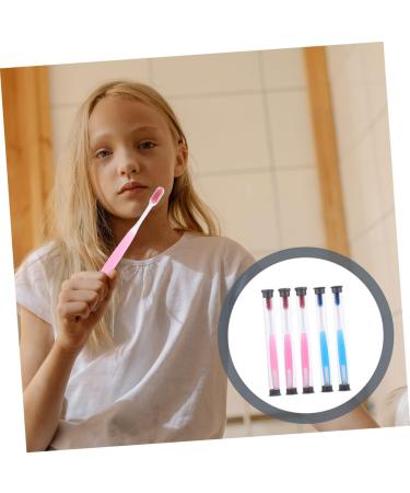 5pcs Small Head Soft Toothbrush Set - Perfect for Braces & Travel | Durable PP Material - Buy Online on GoSupps.com