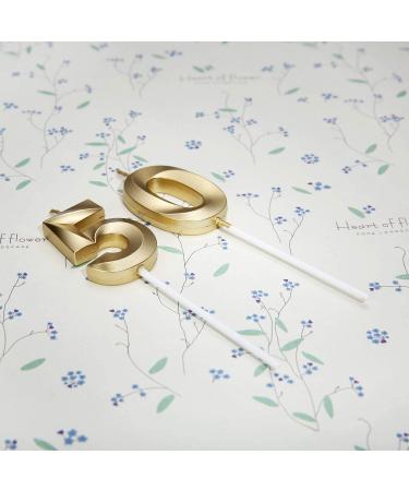 Bailym 50th Birthday Gold Number 50 Cake Topper - Party Decoration - Buy Online on GoSupps.com