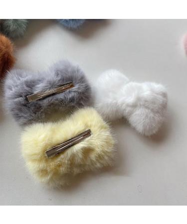 Limtula Plush Bowknot Shape Hairpins Hot Girls Bowknot Hair Clip Carnival Photography Hair Clip for Woman Ponytail Hair Clip Bean paste color - Buy Online on GoSupps.com