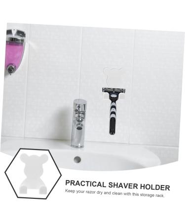 Jojofuny 2-Pack Wall Shower Razor Holder & Bathrobe Hooks - Rustproof Steel & Plastic Ideal for Storage & Organization - Buy Online on GoSupps.com