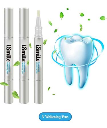 iSmile Teeth Whitening Pen x3 | Mint Flavoured Non-Peroxide Gel | Professional Dental Grade Formula | 3X Gel Pens - Buy Online on GoSupps.com