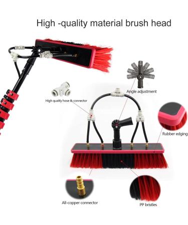 Telescopic Window Cleaning Pole Extendable Cleaning Brush Water Fed Cleaning Tools for Photovoltaic Panel Cleaning Trucks Windows 35cm Brush Head 12M/39FT - Buy Online on GoSupps.com