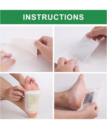 Detox Foot Patch Health Care All-Natural Bamboo Detox Foot Pads to Remove Body Toxins Free Socks for you(60 Packs 120 Pieces) - Buy Online on GoSupps.com