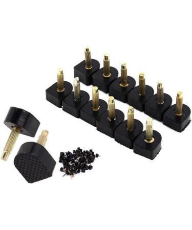 6 Pairs Black High Heel Shoe Replacement Tap Caps | Durable U-Shaped Heel Tips Protector | Anti-Slip Cushion Covers - 11/12/13mm - Buy Online on GoSupps.com
