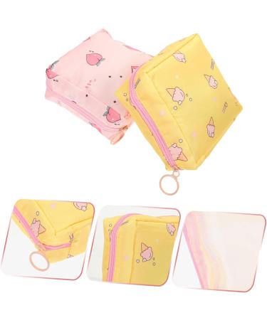 Plafope 2-Piece Women's Bandage Bags - Stylish Menstrual Tape Holders for Outdoor Use - Adorable Tampon Inserts - Buy Online on GoSupps.com