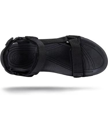 Atika Men's Maya 2 Black Hiking Sandals - Size 10 | Arch Support | Lightweight Trail Sport Sandals - Buy Online on GoSupps.com