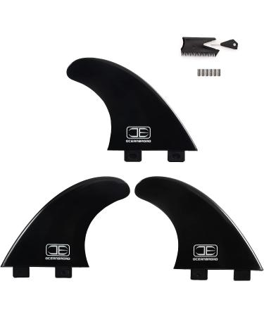 OCEANBROAD Surfboard Fin Thruster 3 Fins for FCS-Based Fin Box with Screws Wax Comb Key - Buy Online on GoSupps.com